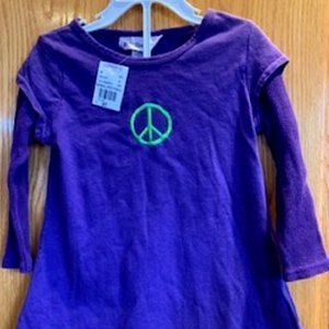 NWT Bottlecapps Girl Purple Cotton Blend Dress 3T